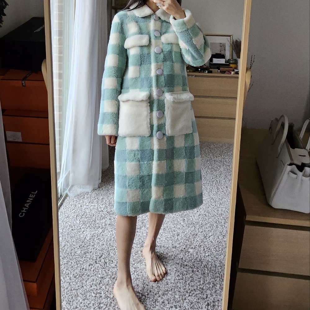 Saks potts shearing jacket coat